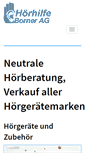 Mobile Screenshot of hoerhilfeborner.ch
